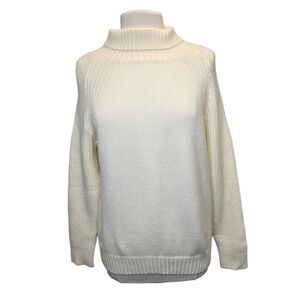 NWT Zapharic Women's XL Cream Ribbed Turtleneck Sweater
